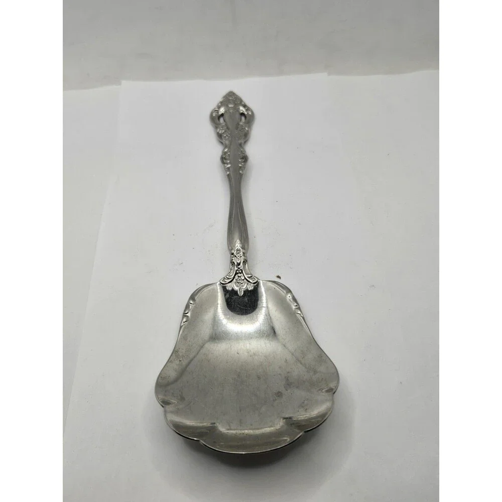 Oneida Michelangelo Shell Casserole Serving Spoon Stainless Flatware